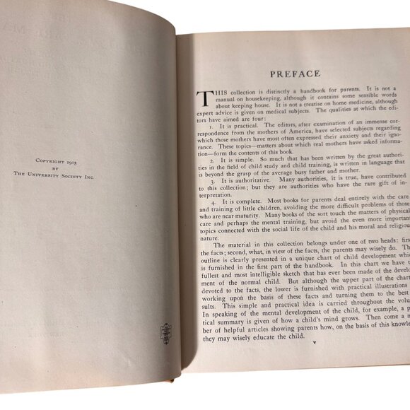 The Child Welfare Manual Set Of 2 Volumes 1915 Handbook For Parents & Teachers - Picture 5 of 16